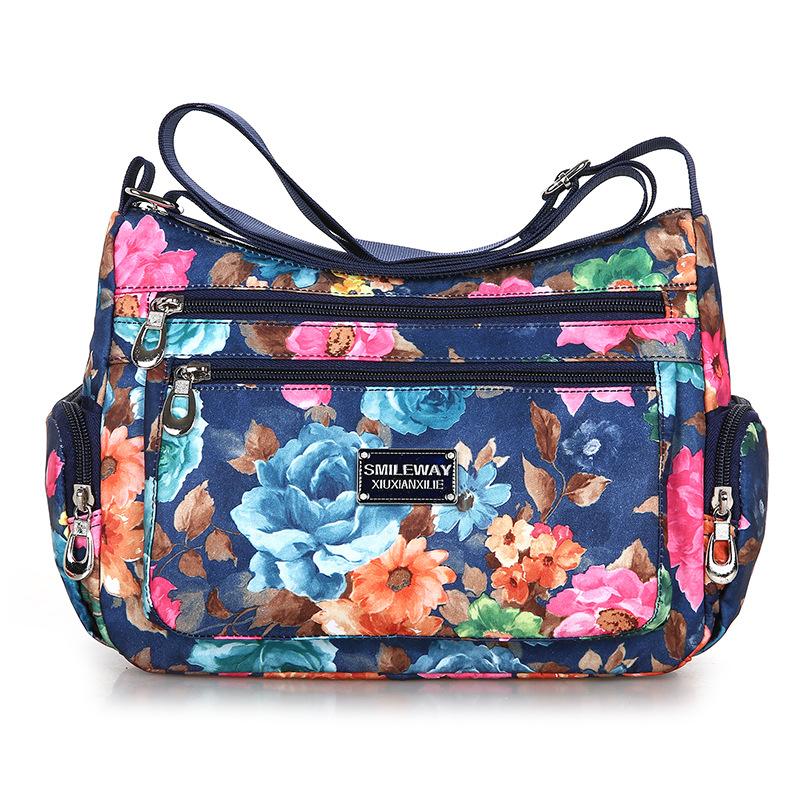 Womens Crossbody Bags | Hudson Fall Poppies Convertible Crossbody Crossbody Bags Black Multi