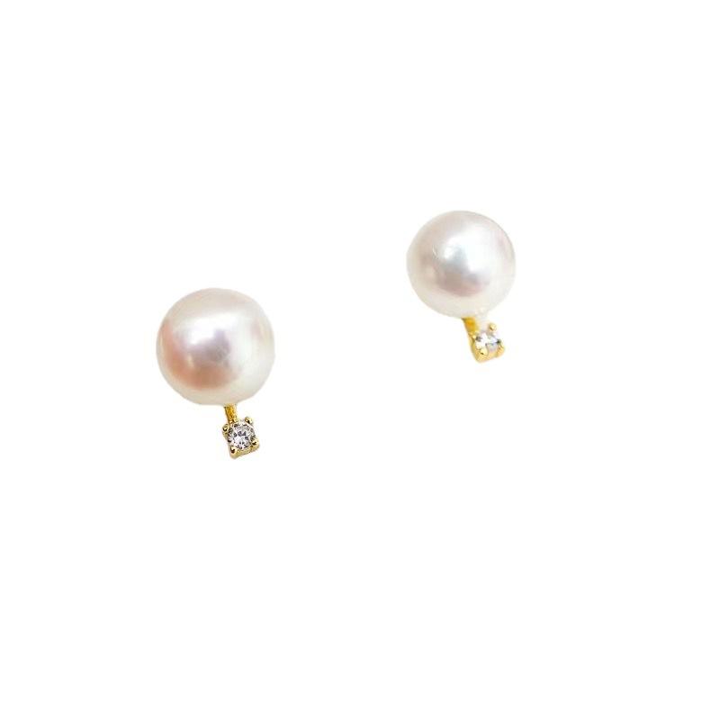 Womens Earrings | Fine Meant To Be Pearl & Diamond Studs Earrings Earrings