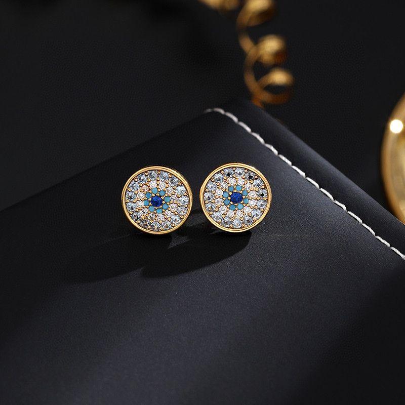 Womens Novelty | All Seeing Studs Jewelry & Watches Blue