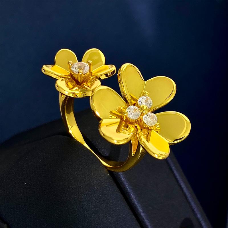 Womens Rings | Precious Pansy Wrap Ring Jewelry & Watches Gold