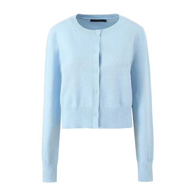 Womens Tops | Cashmere Crewneck Cardigan Clothing Orchid Blush